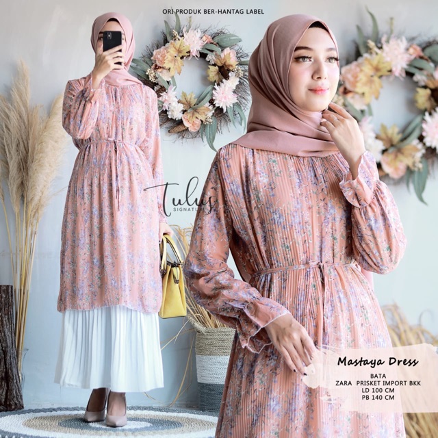 DRESS PLISKET BANGKOK IMPORT MAZTAYA