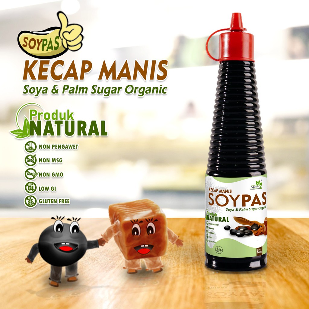 

SOYPAS - KECAP MANIS Kecap Manis Soypas Palm Sugar Organic 140 ml