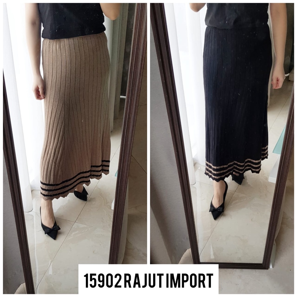 GB Rok Span Rajut Knit Import Maxi Skirt