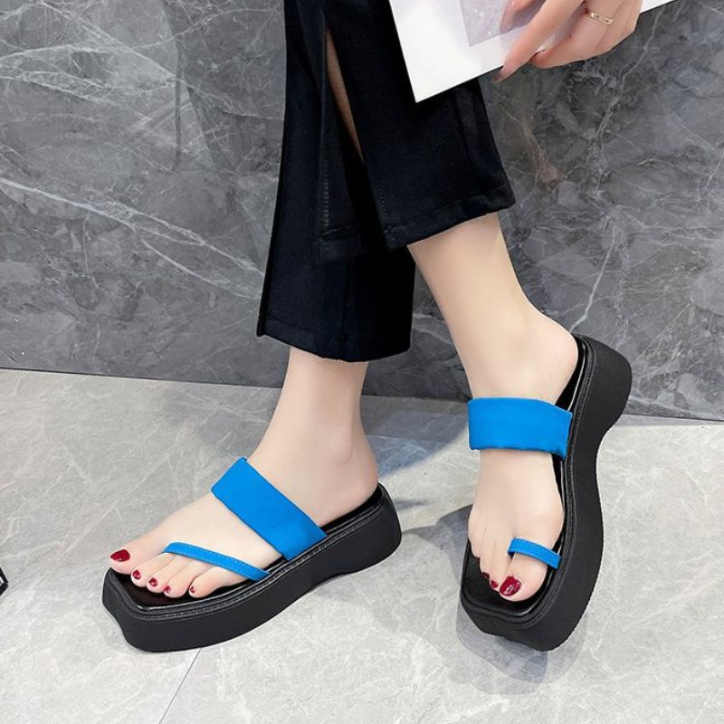 RYX - Puffy Rizen Sandal Slip-On Hak Wanita Fashion Casual - Ori Import