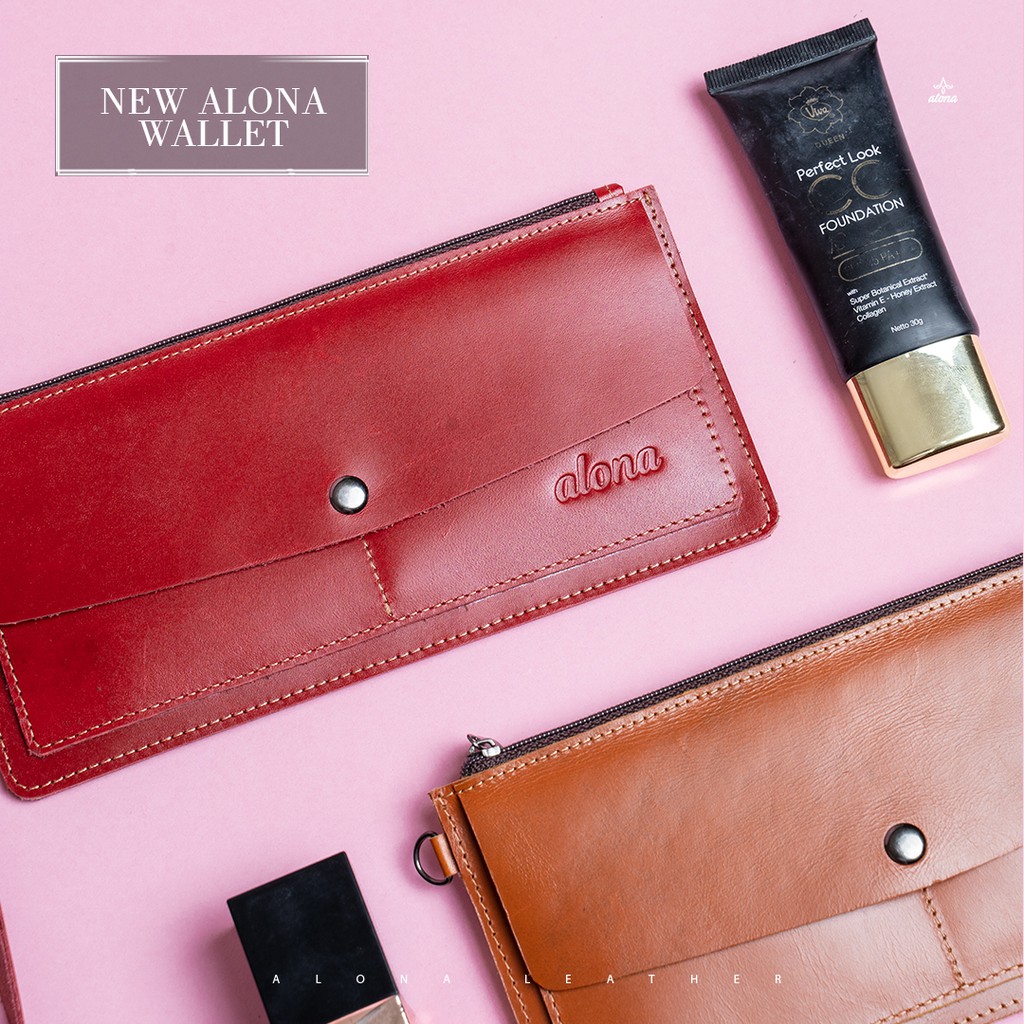 REVEN LEATHER - dompet panjang wanita dompet alona Shania kulit asli