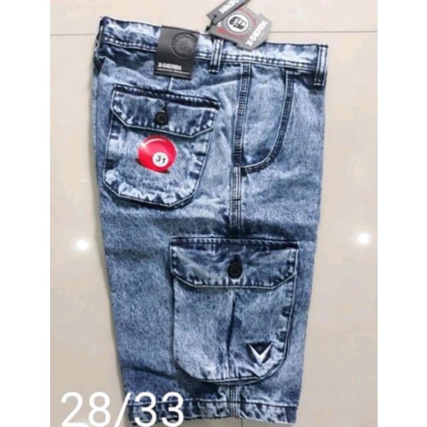 *promo*celana pendek denim cargo size 28-38/celana pendek kempol jeans/celana pendek cargo jumbo/cel