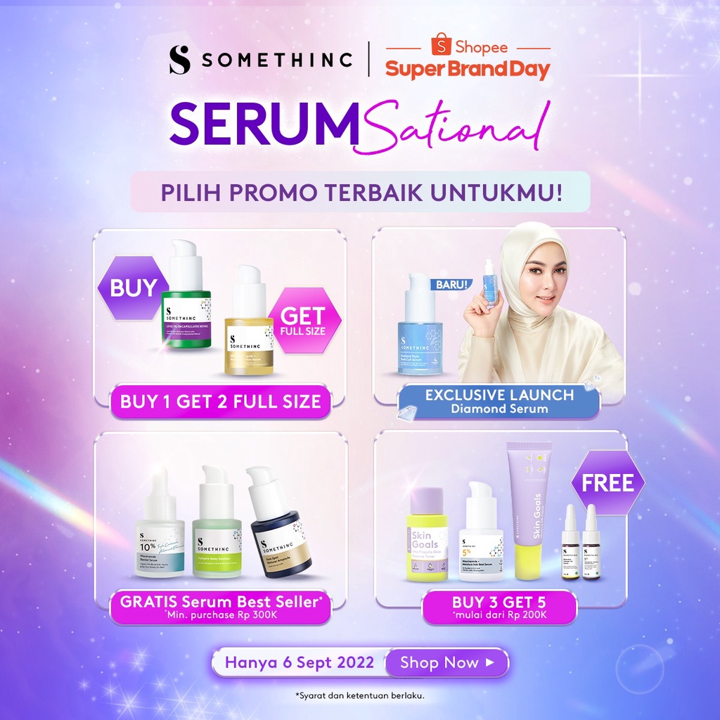 SOMETHINC Diamond Phyto Stem Cell Serum - Serum Diamond untuk Kulit Berkilau dan Cerah