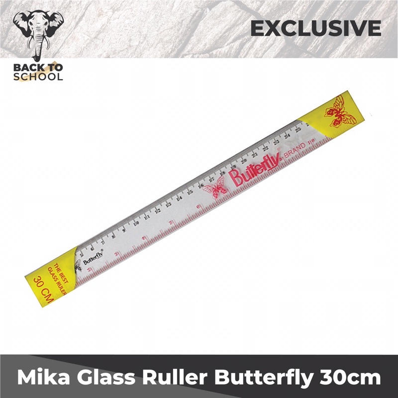 

Penggaris ButterFly | penggaris plastik 30 cm ButterFly