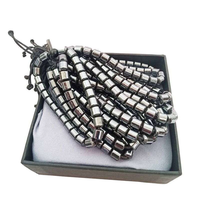 Gelang Tangan Etnik Seri Warna Blustin Metalik Gelap