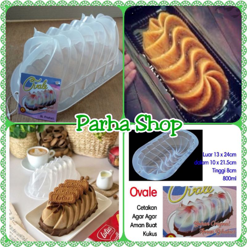 Cetakan Puding/Agar Plastik Ovale