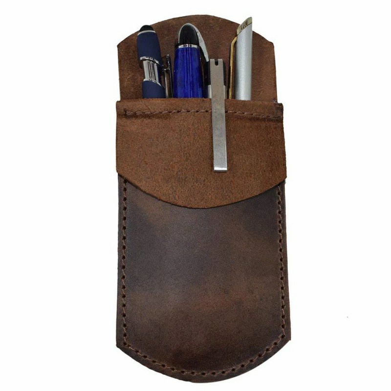 

tempat pencil kulit bahan kulit asli - pencil case kulit ch