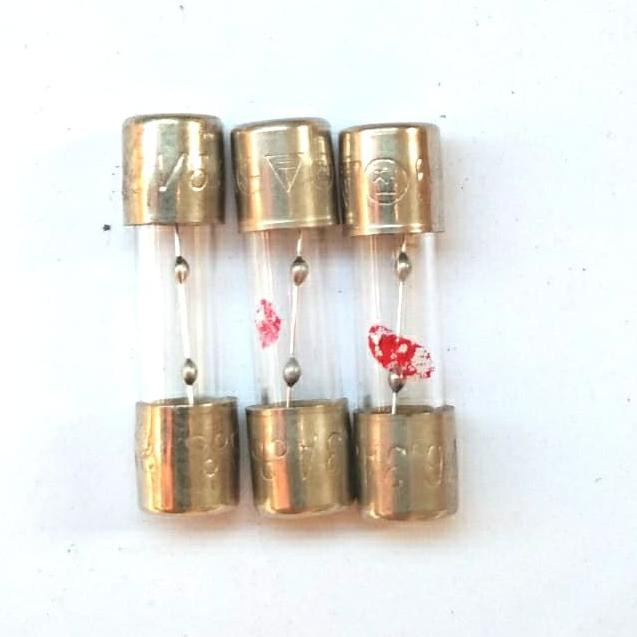 FUSE 6.3A 125V 6,3A 125V SLOW BLOW kaca 20x5 mm mttban99