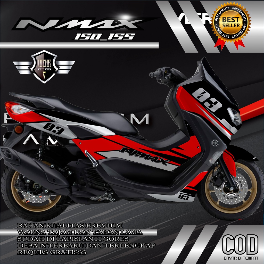 DECAL STCKER NMAX 150_155 RAOD RACE , GP SPORT