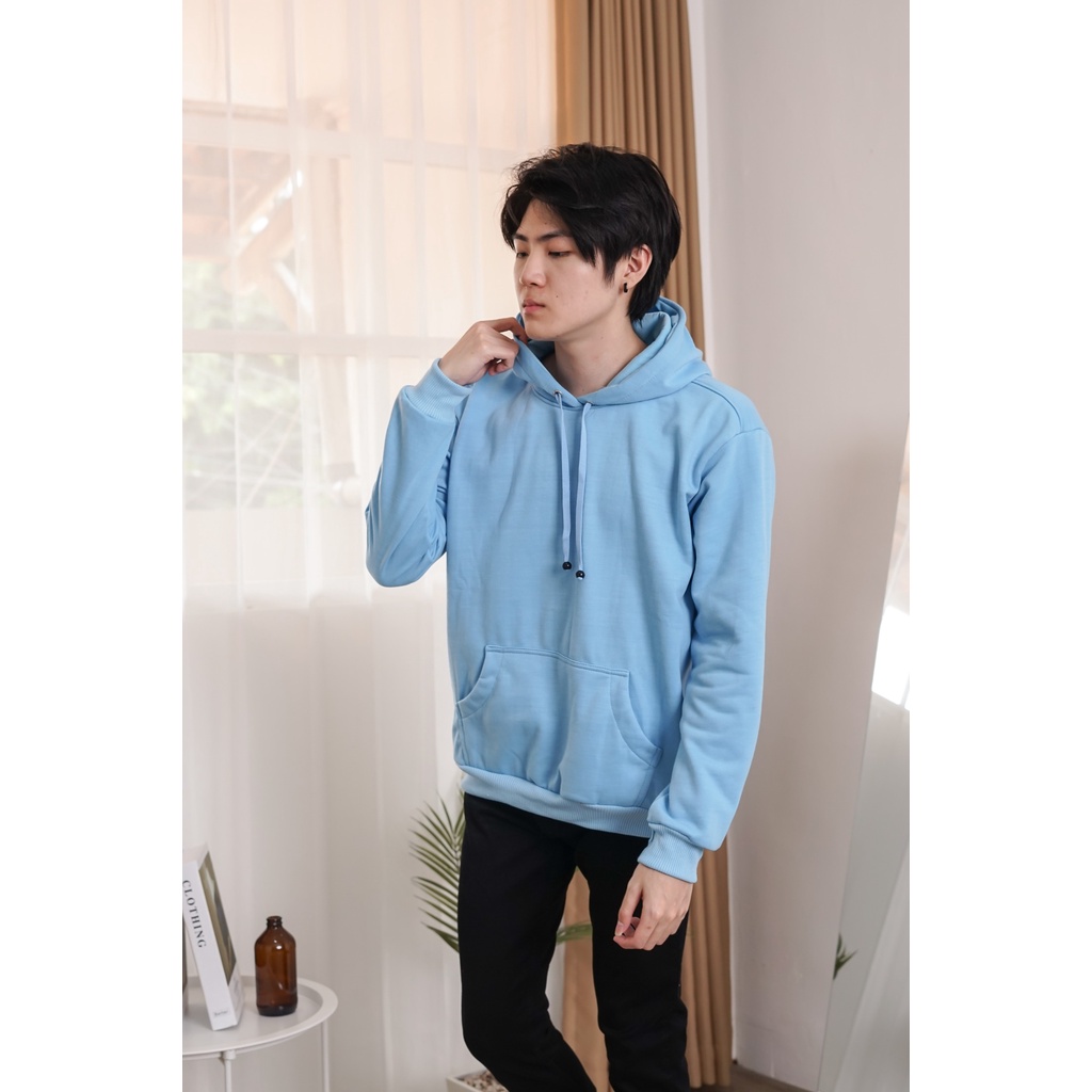 ALIPIO FASHION - HOODIE POLOS TTL BIRU MUDA