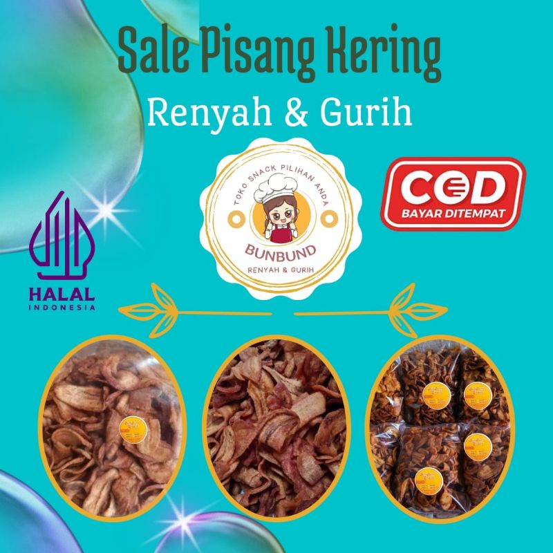 

Sale Pisang Kering Mini | cemilan kriuk manis khas kebumen