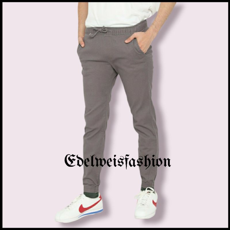 CELANA Pria SLIMFIT Panjang chino KERJA HARIAN HITAM MOCCA ABU GREY KREAM CREAM Sz 27 - 38