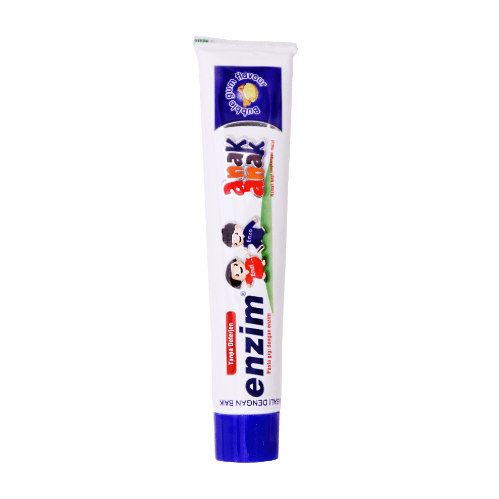 Enzim Children Toothpaste Pasta Gigi Anak Bubble Gum Permen Karet 63g