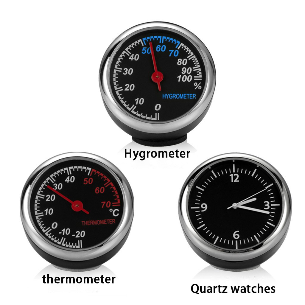 Jam / Termometer / Higrometer Digital untuk Mobil