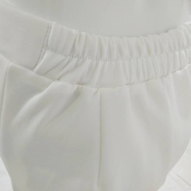Celana Kulot Scuba Pants PREMIUM Melar Stretch - Putih Hitam Cokelat-3