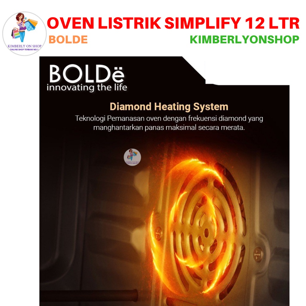 Oven Listrik Super Oven Simplify 12 Liter BOLDe