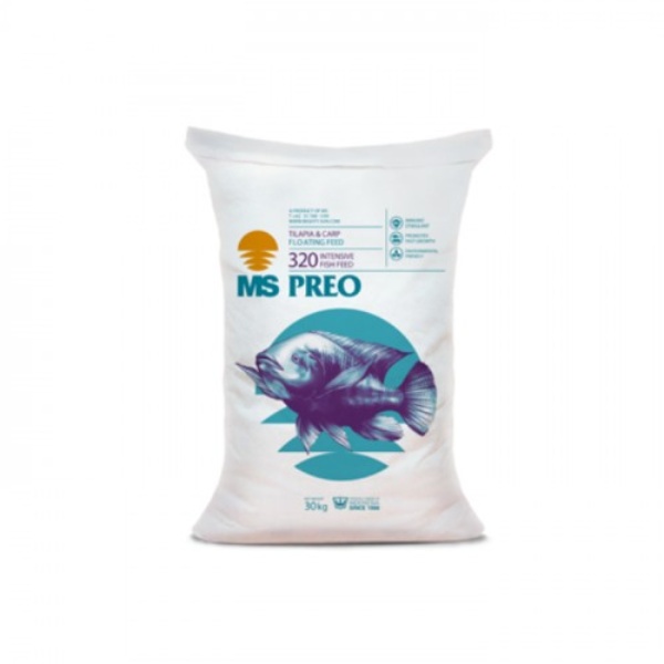 Pelet MS Preo 320-2 30kg Pakan Makanan Khusus Ikan Nila Pellet Apung