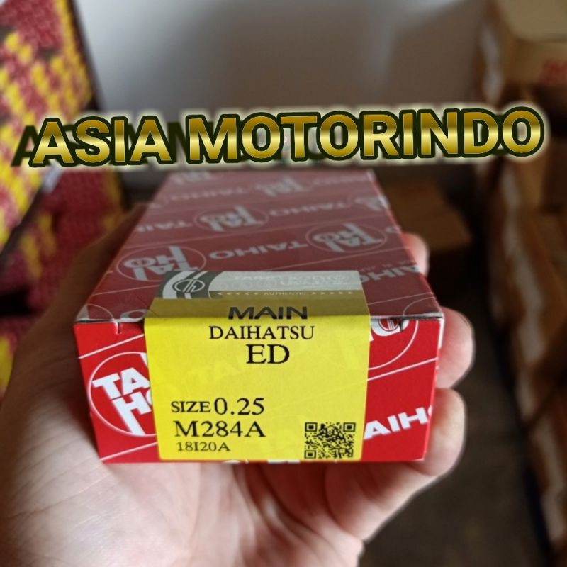 metal duduk Daihatsu Xenia 1000cc VVTi non VVTi main bearing Xenia 1000cc oversize 0.25