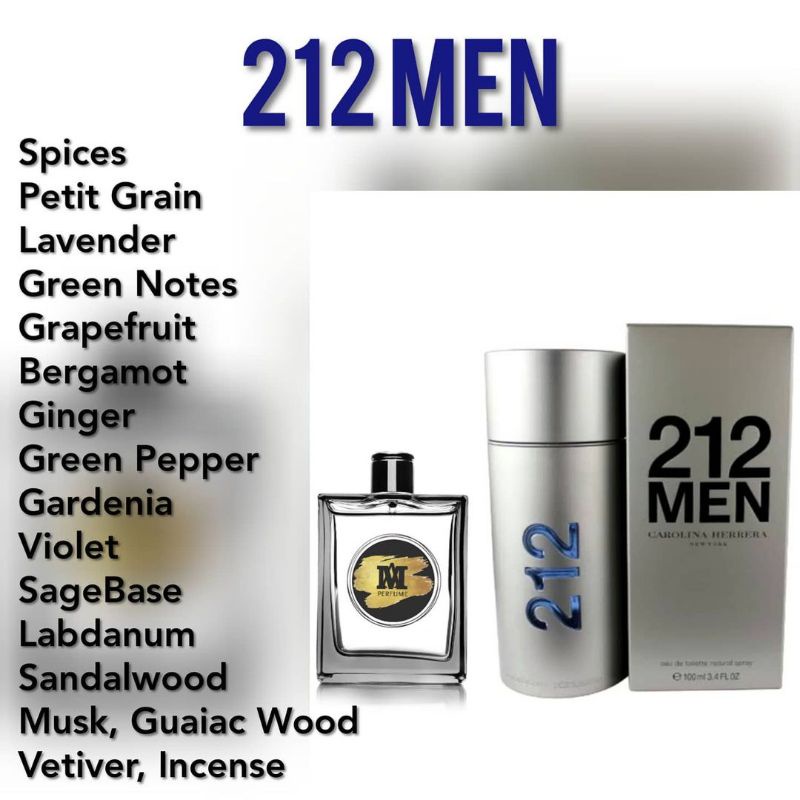 212 Men NYC Inspired Parfum Premium