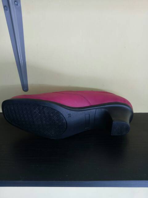 MANDIENS MD Sepatu Kerja Wanita Export Quality Bahan Asli Kulit - Pink