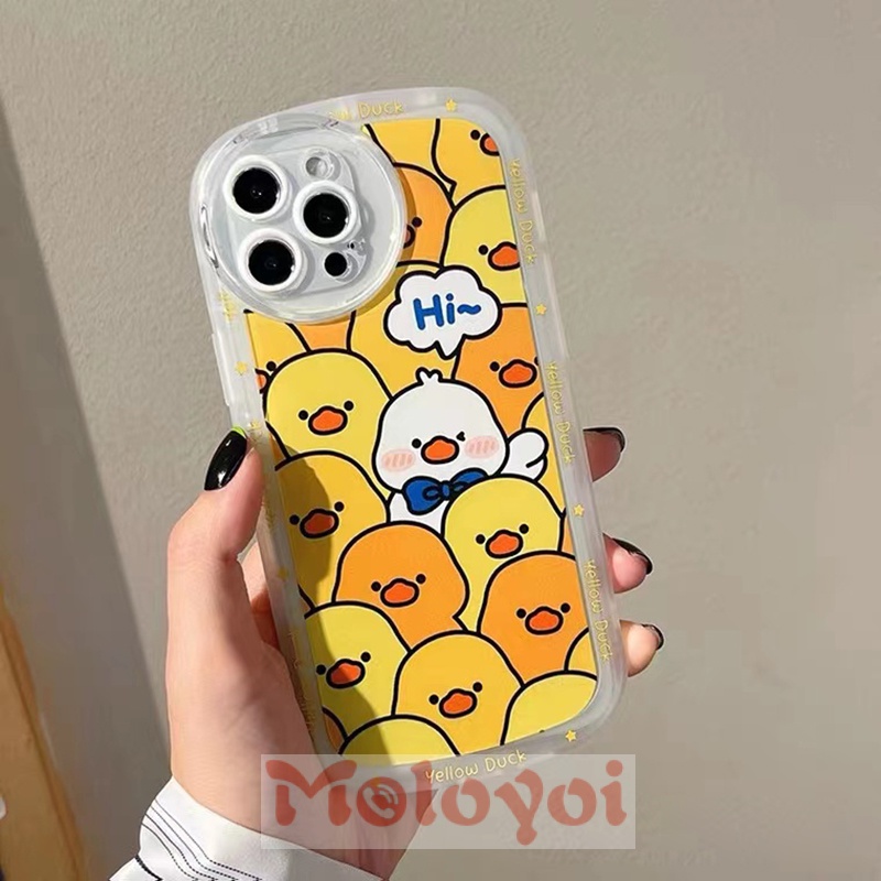 Casing Soft Case Bebek Kuning Untuk IPhone 7 8 Plus 11 XR 11Pro Max XS Max X 12 Pro Max 13 Pro Max