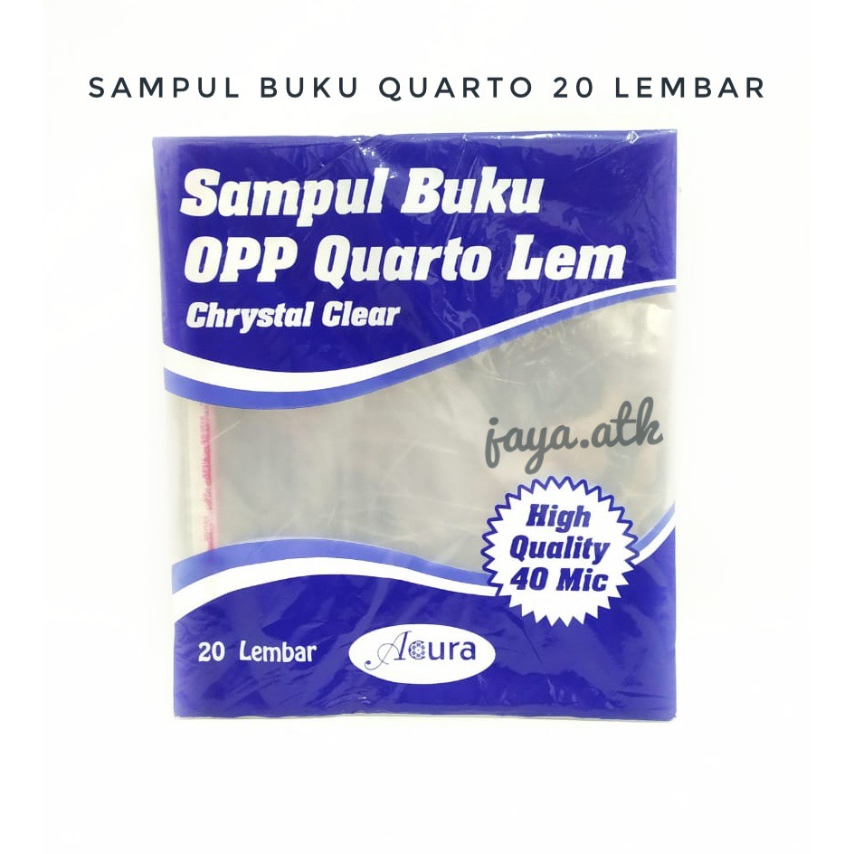 

SAMPUL BUKU TULIS SAMPUL PLASTIK BUKU KUARTO ISI 20 PAKAI LEM QUARTO