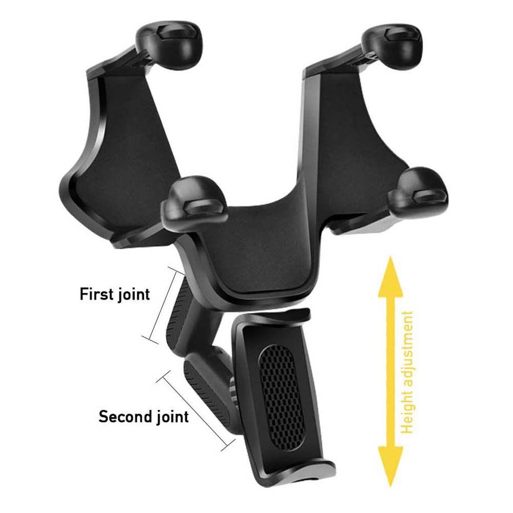 Lanfy Car Phone Holder ABS 360derajat Rotating Mount Bracket DVR/GPS Hp Aksesoris Interior Mobil Smartphone Cradle Stand