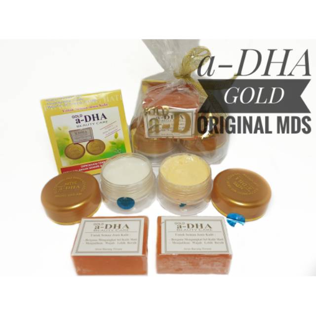 CREAM ADHA GOLD MDS ORIGINAL 3IN1 / PAKET DHA PEMUTIH WAJAH