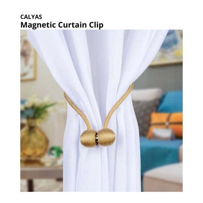 Tali Pengikat Tirai Gorden Magnetic Curtain Clip 2 PCS