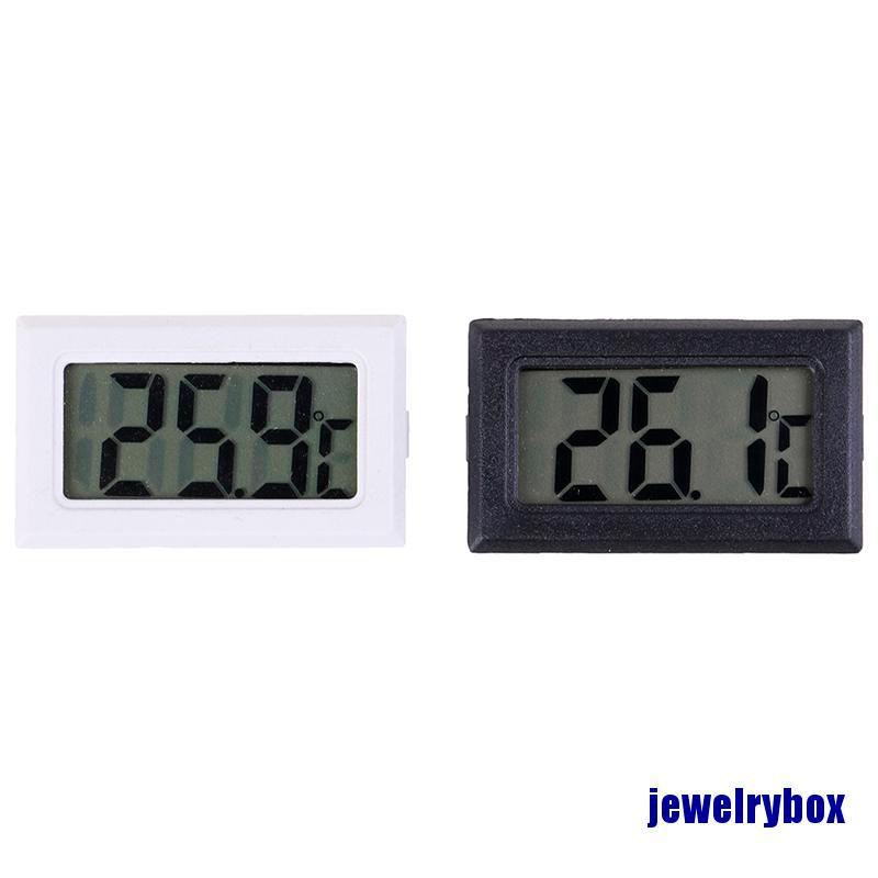 (Jewelrybox) 1pc Termometer / Higrometer Digital Mini Dengan Layar Lcd Untuk Indoor