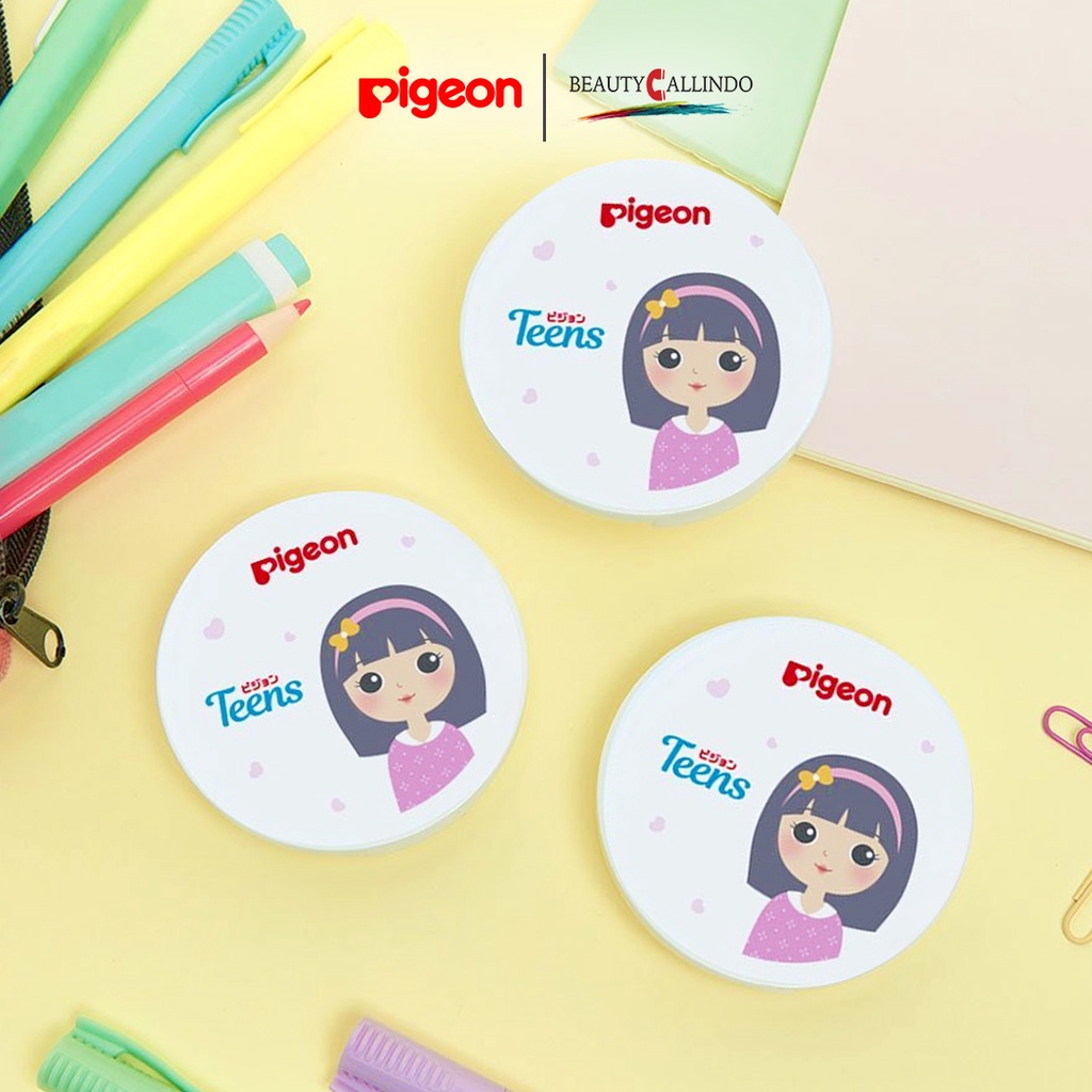 PIGEON TEENS Compact Powder - Bedak Padat FULL SIZE / REFILL (PINK)