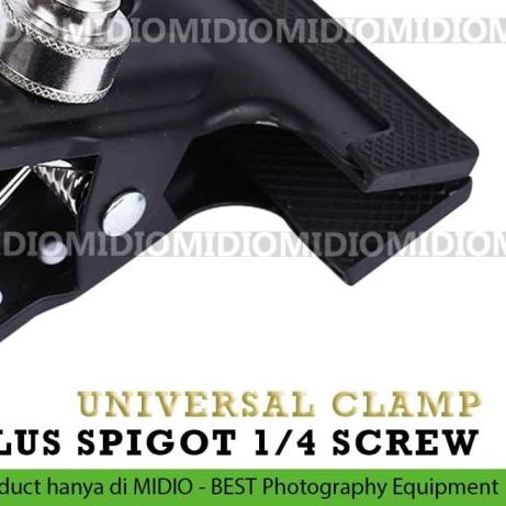 Midio Penjepit Besi Universal Studio Foto dengan Spigot Clamp