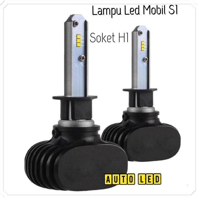 Lampu Led Mobil H1 S1 Csp Chips 2 Pcs Sepasang A00244 Terbaru