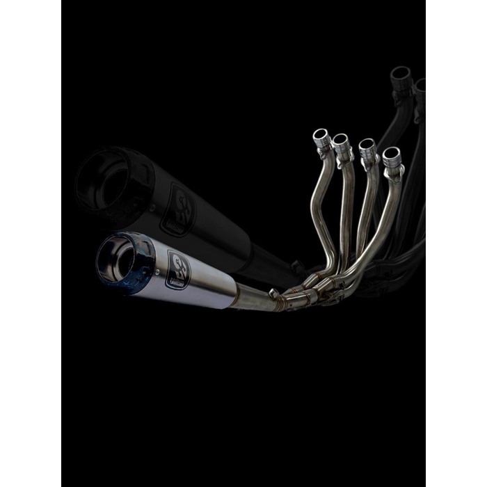 KNALPOT VILLAN TYPE PRO2 SILVER FULL SET NINJA ZX25r ZX250 BARANG 1005 ORIGINAL