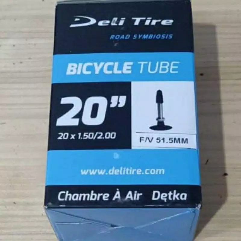 BAN DALAM 20 X 1.50 - 2.00 406 PENTIL KECIL PRESTA FIXIE 51MM DELI TIRE