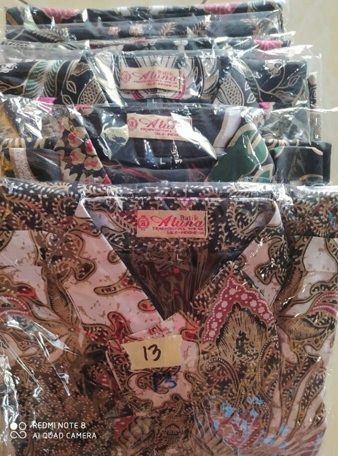Batik Pria Lengan Panjang Keratonan Solo Premium Produksi Batik Batik Aluna 009