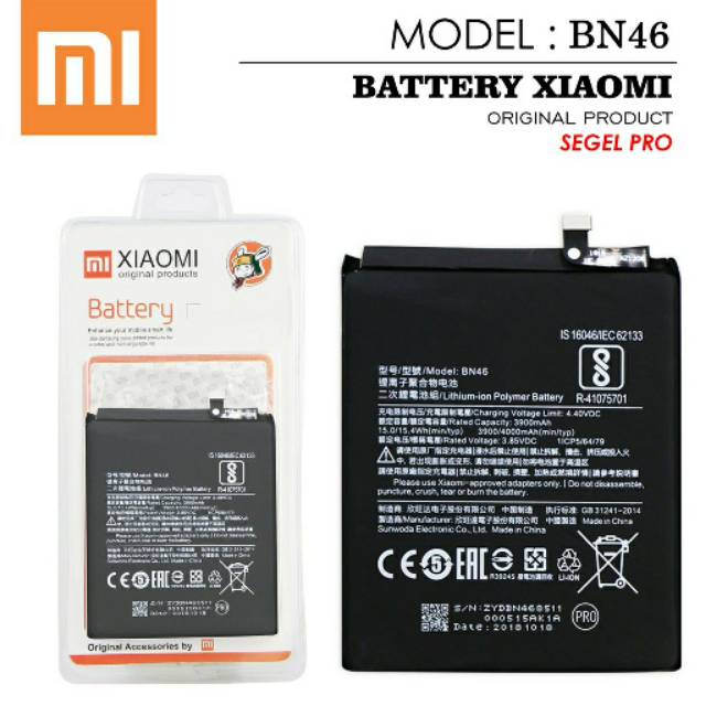 Baterai Batre XiaoMi Redmi 7 / Redmi Note 8 BN 46 Original