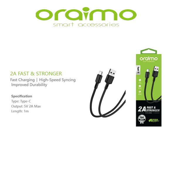 Oraimo Kabel Data Type-C Android USB Cable Fast Charging OCD-C53