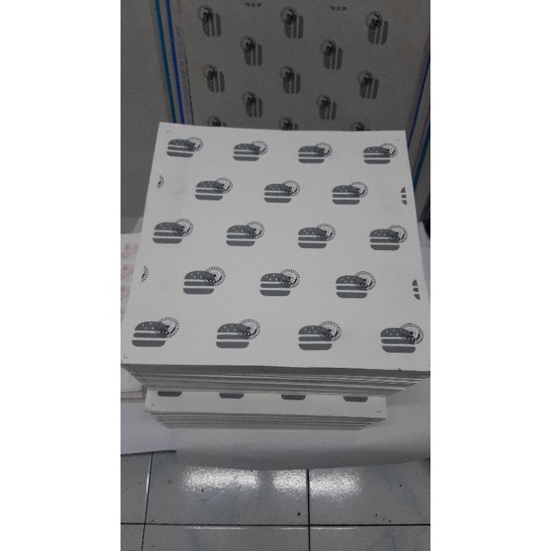

wrapping paper kertas burger