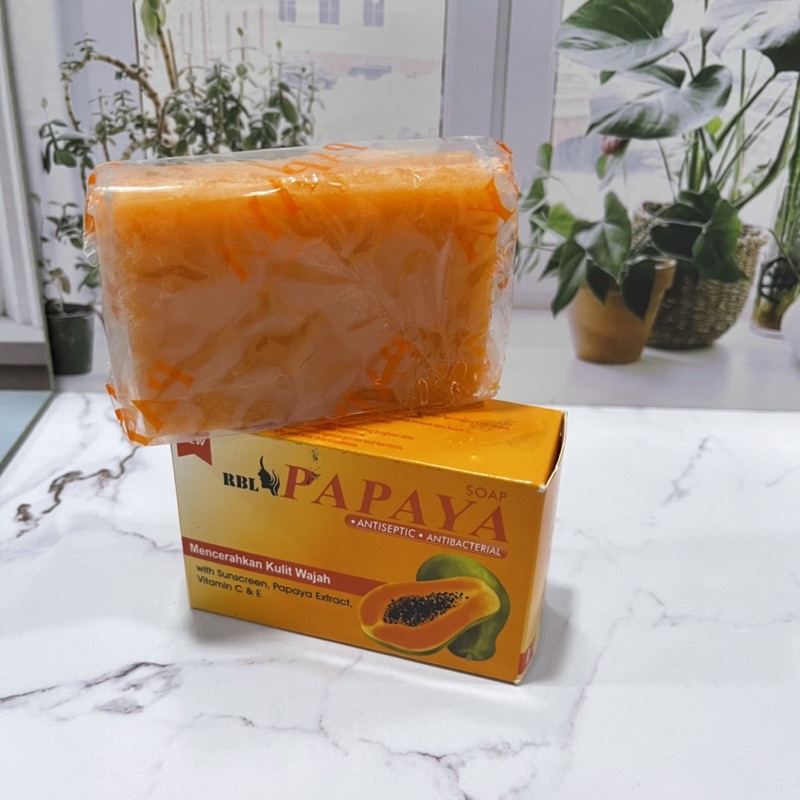 (BPOM) Sabun Batang Cuci Wajah/Muka Tata Papaya Brightening Soap 120gr Promo Sen