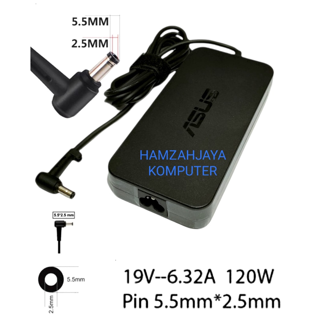 Charger Laptop ASUS Compatible ADP-120RH B A15-120P1A GL552V Adapter Asus 19v 6.32a 120waat