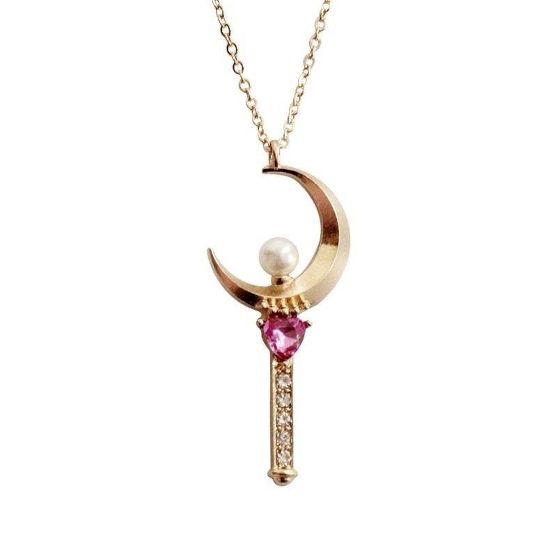 Kalung Rantai Dengan Liontin Anime Sailor Moon Untuk Wanita