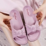 Sandal Slop Wanita Pita / Sandal Slop Kokop Motif Kerut Import - Verotino A766-5 (37-41) / Sandal Slop Jelly Wanita-Full Lilac