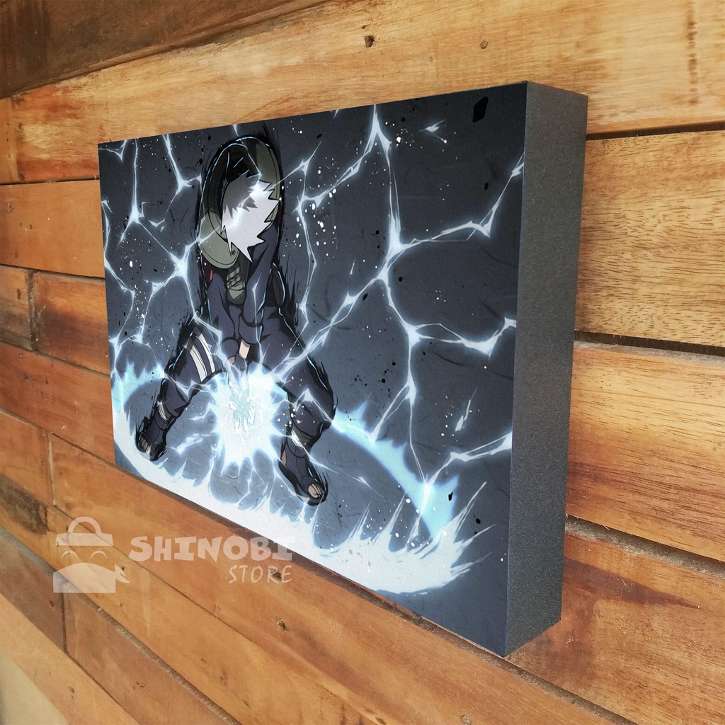 KAKASHI HATAKE Poster Kayu Box Hiasan Dinding Anime NARUTO BORUTO Pajangan Dekorasi Ruangan