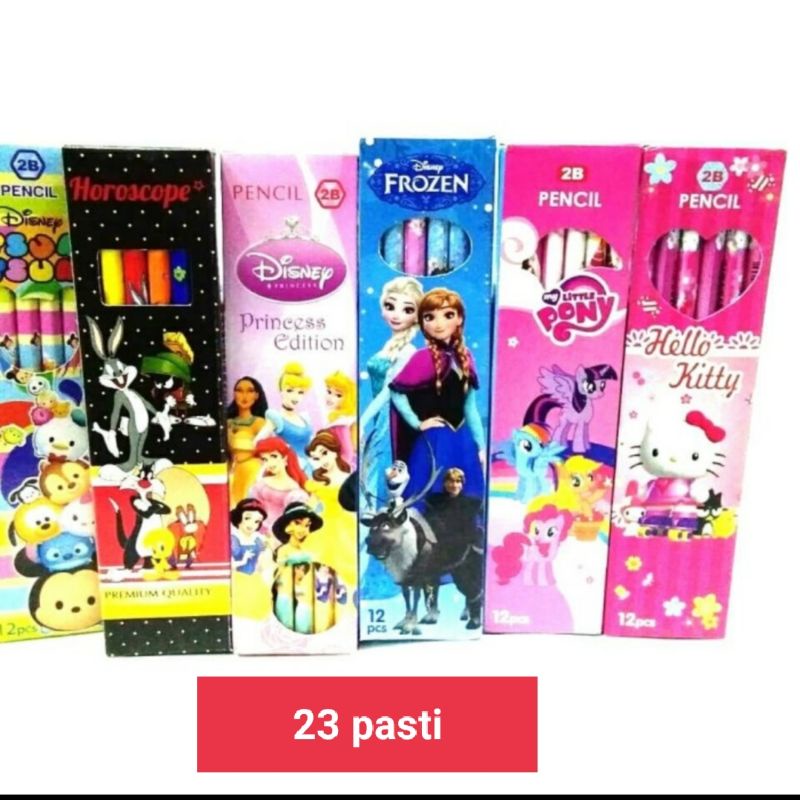 

pensil karakter 2B
