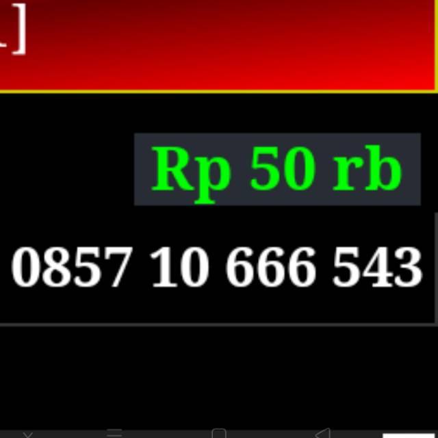 Nomor cantik banget hoki IM3 urut 4 angka