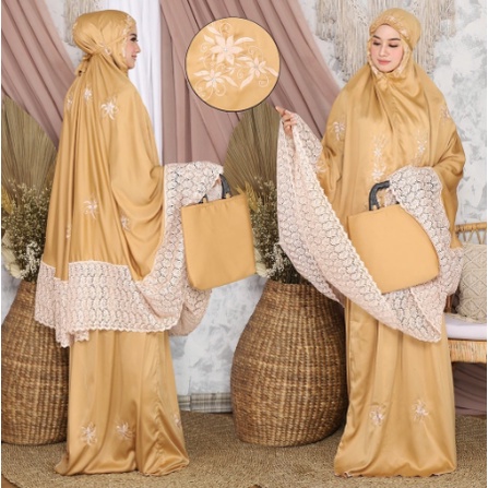 Mukena Dewasa Premium Terbaru 2021 - Mukena bali | Mukena Rayon Bordir | Mukena Dewasa Roberto Caval