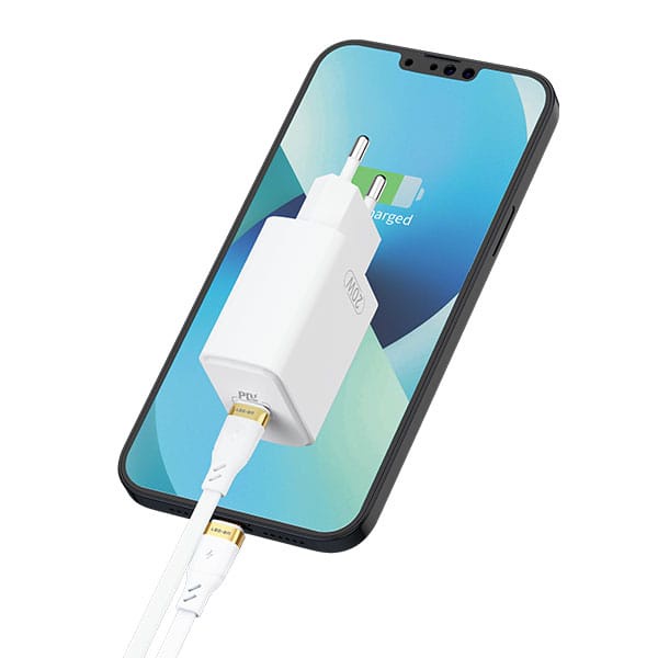 PROMO LOG ON ADAPTER QUICK CHARGE 30W DUAL PORT POWER DELIVERY CHARGER USB C+PD LO-CPD200/HERO II
