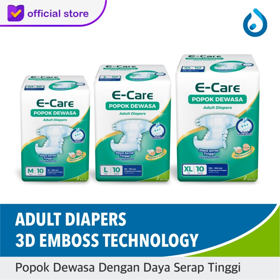 Popok Dewasa E-Care (M,L,XL)