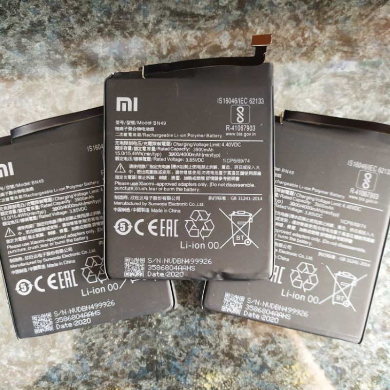 Battery Baterai Xiaomi Redmi 7A BN49 kualitas original GRADE A garansi 6bulan